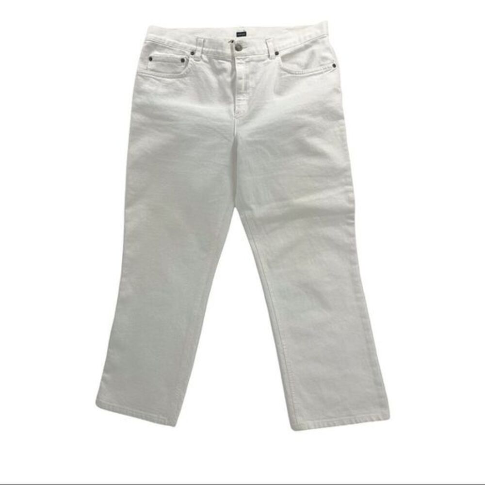 Jones New York Sport High Rise Mom Jeans Today Jean Stretch White Stretch